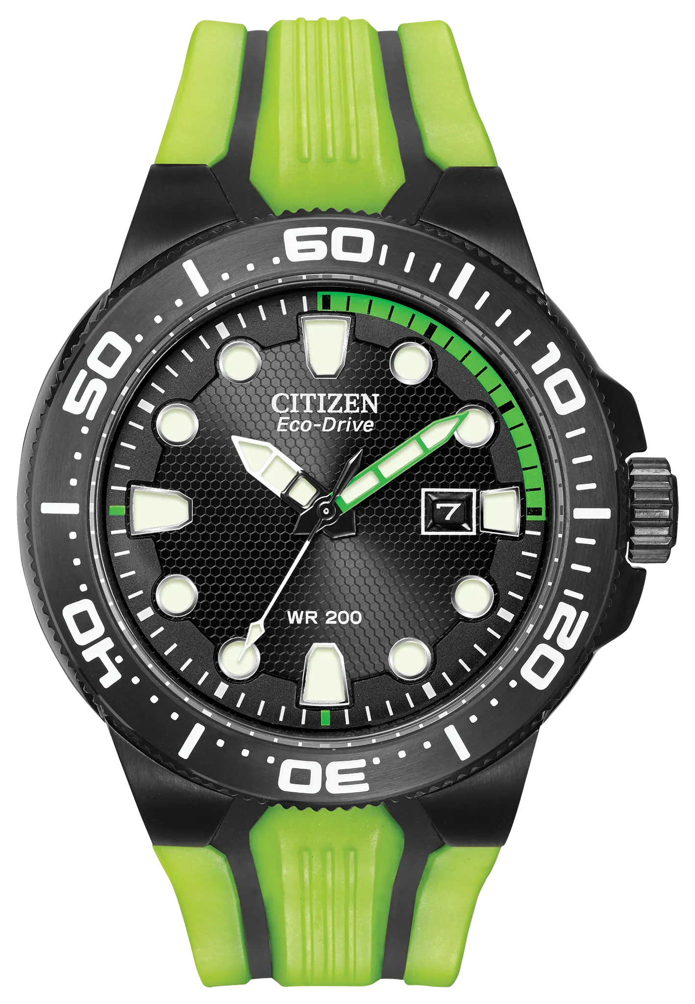 Scuba Fin Black Dial Polyurethane Strap BN0095-16E | CITIZEN